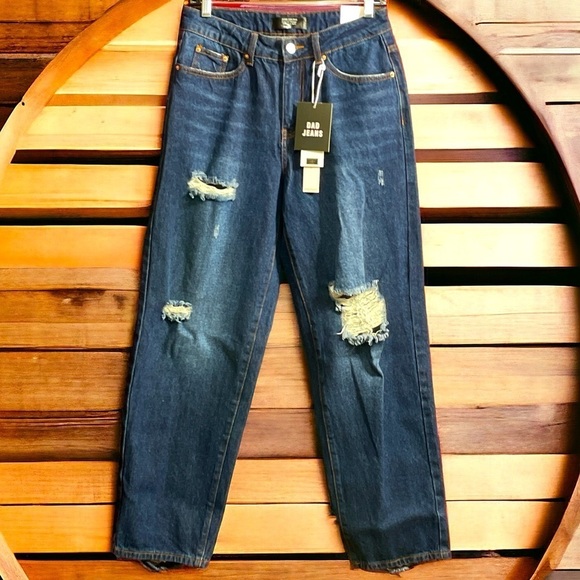 MONKEY RIDE JEANS
Distressed Original Vintage Dad fit size 5 - Picture 1 of 8